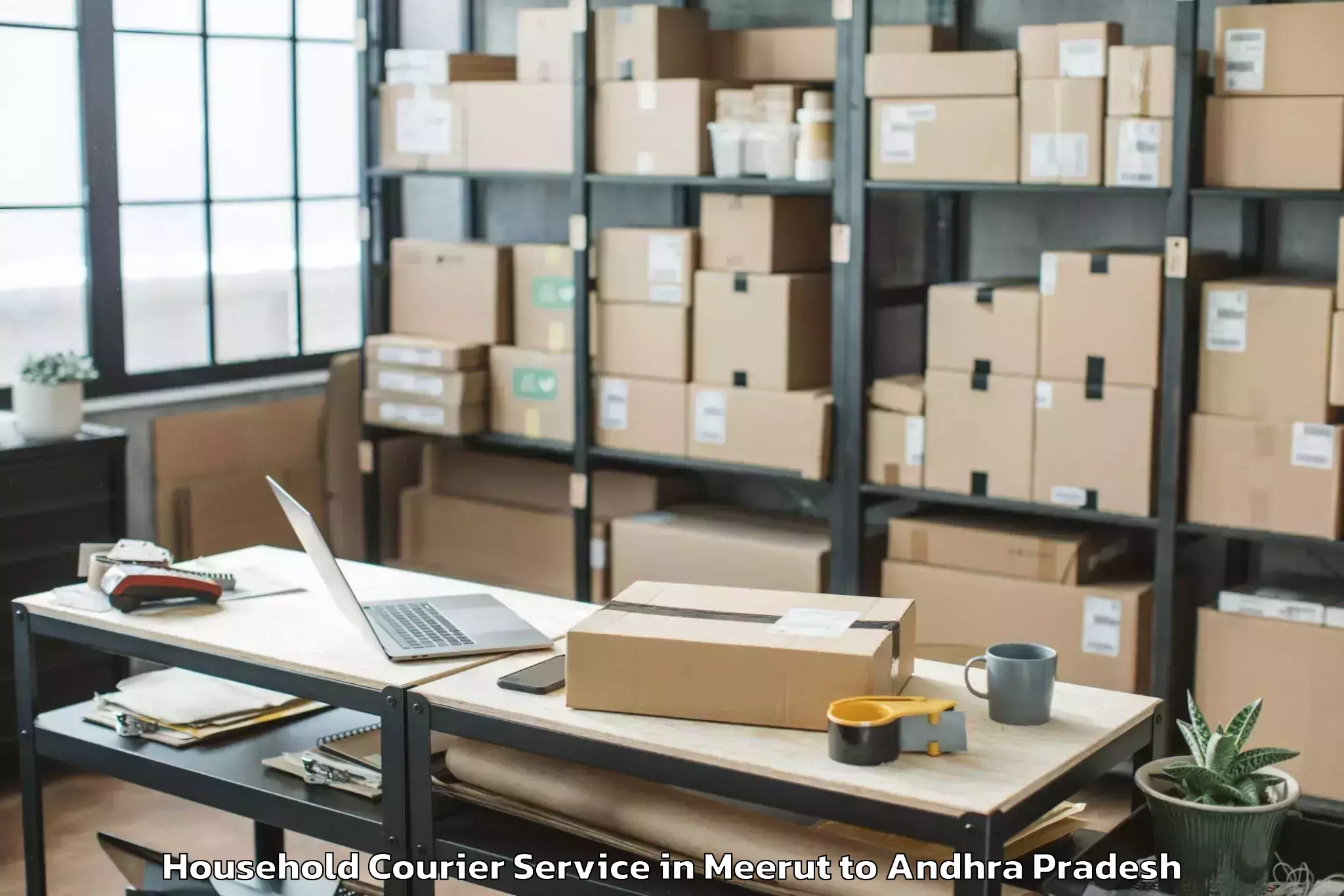 Reliable Meerut to Mudigubba Household Courier